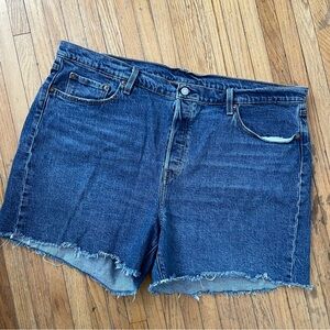 Levi's Dark Blue Jean Shorts